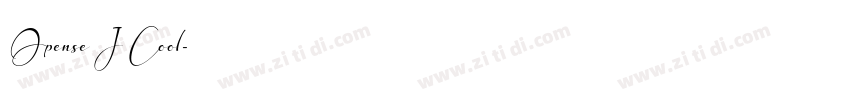 Opense J Cool字体转换